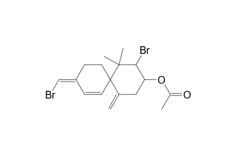Spiro[5.5]undec-7-en-3-ol, 2-bromo-9-(bromomethylene)-1,1-dimethyl-5-methylene-, acetate