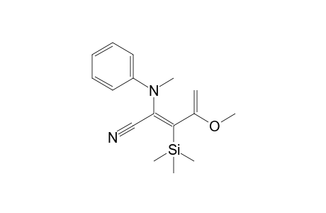 (E)-4-Methoxy-2-(N-methylanilino)-3-trimethylsilylpenta-2,4-dienenitrile