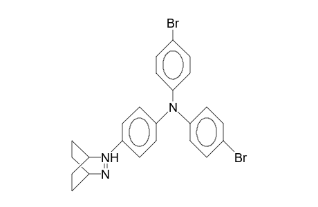 2-(N,N-Bis(4-bromo-phenyl)-4-amino-phenyl)-2,3-diaza-bicyclo(2.2.2)oct-2-en-2-yl cation