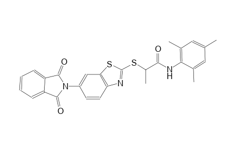 propanamide, 2-[[6-(1,3-dihydro-1,3-dioxo-2H-isoindol-2-yl)-2-benzothiazolyl]thio]-N-(2,4,6-trimethylphenyl)-
