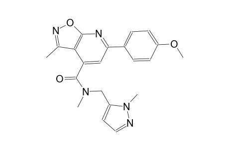 isoxazolo[5,4-b]pyridine-4-carboxamide, 6-(4-methoxyphenyl)-N,3-dimethyl-N-[(1-methyl-1H-pyrazol-5-yl)methyl]-