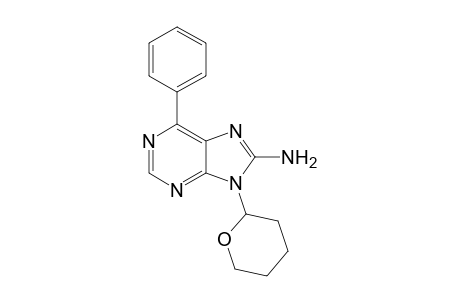 8-Amino-6-phenyl-9-(tetrahydropyran-2-yl)purine