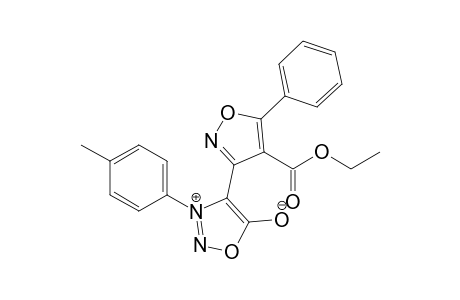 3-(p-Methylphenyl)-4-(4'-ethoxycarbonyl-5'-phenylisoxazol-3'-yl)sydnone
