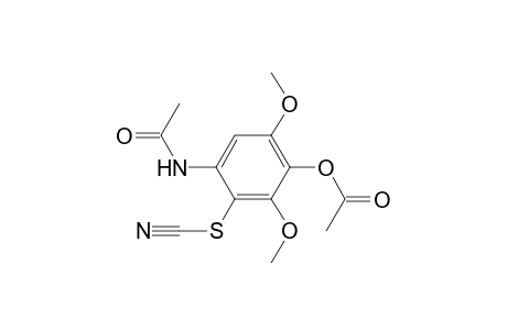 4-(Acetylamino)-2,6-dimethoxy-3-thiocyanophenyl Acetate