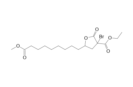 Methyl 9-(4'-bromo-4'-ethoxycarbonyl-5'-oxotetrahydrofuran-2'-yl)nonanoate