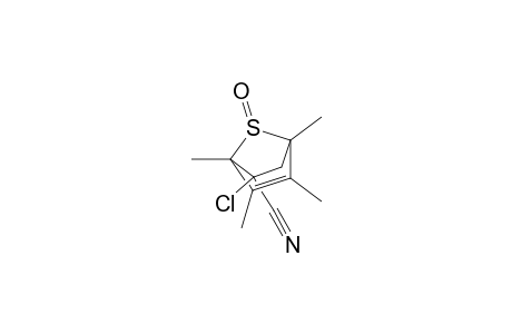 5-Chloro-5-cyano-1,2,3,4-tetramethyl-7-thiabicyclo[2.2.1]hept-2-ene S-Oxide