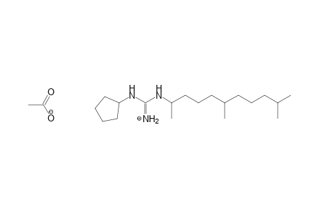 Guanidine, N-cyclopentyl-N'-(1,5,9-trimethyldecyl)-, monoacetate