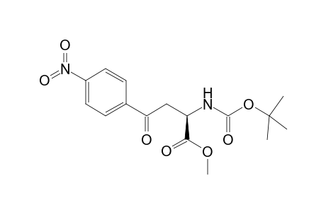 (2S)-2-(tert-butoxycarbonylamino)-4-keto-4-(4-nitrophenyl)butyric acid methyl ester