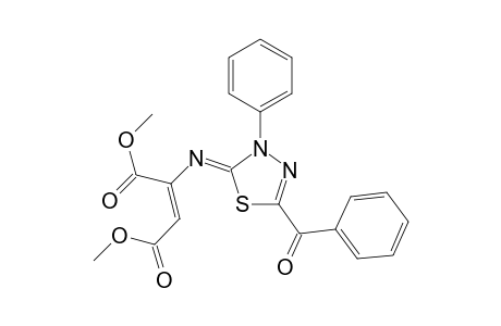5-Benzoyl-3-phenyl-2-[[(E)-1,2-bis(methoxycarbonyl)vinyl]-imino]-2,3-dihydro-1,3,4-thiadiazole