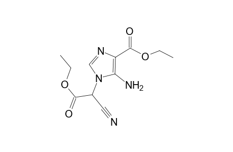 5-Amino-1-(1-cyano-2-ethoxy-2-keto-ethyl)imidazole-4-carboxylic acid ethyl ester