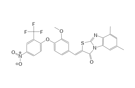 thiazolo[3,2-a]benzimidazol-3(2H)-one, 2-[[3-methoxy-4-[4-nitro-2-(trifluoromethyl)phenoxy]phenyl]methylene]-6,8-dimethyl-, (2Z)-