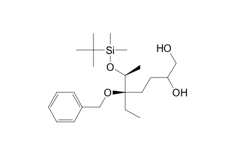 (2RS,5R,6S)-5-Benzyloxy-6-tert-butyldimethylsilyloxy-5-ethyl-1,2-heptanediol