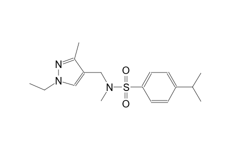 benzenesulfonamide, N-[(1-ethyl-3-methyl-1H-pyrazol-4-yl)methyl]-N-methyl-4-(1-methylethyl)-