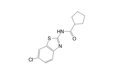 N-(6-chloro-1,3-benzothiazol-2-yl)cyclopentanecarboxamide