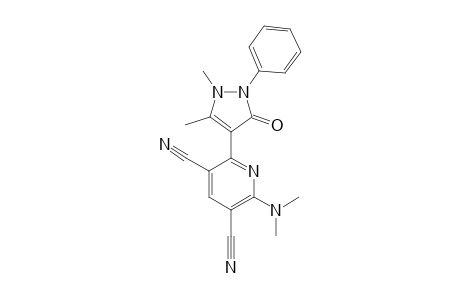 2-(1,5-DIMETHYL-3-OXO-2-PHENYL-2,3-DIHYDRO-1H-PYRAZOLE-4-YL)-6-(DIMETHYLAMINO)-PYRIDINE-3,5-DICARBONITRILE