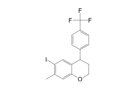 4-[4'-(TRIFLUOROMETHYL)-PHENYL]-6-IODO-7-METHYLCHROMANE