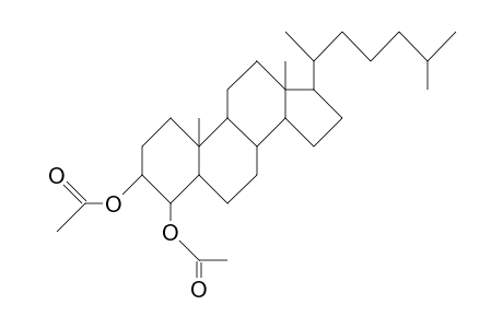 5a-Cholestane-3a,4b-diacetate
