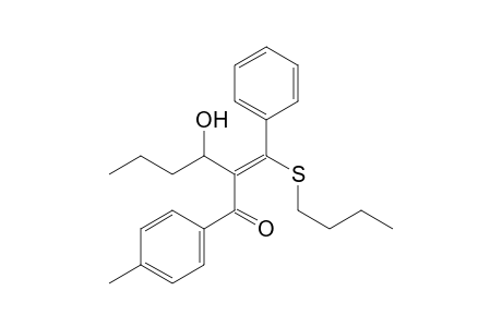 (Z)-3-Hydroxy-1-(4-methylphenyl)-2-(1-butylthio-1-phenylmethylene)hexan-1-one