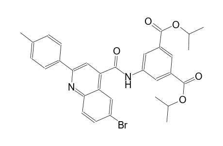 diisopropyl 5-({[6-bromo-2-(4-methylphenyl)-4-quinolinyl]carbonyl}amino)isophthalate