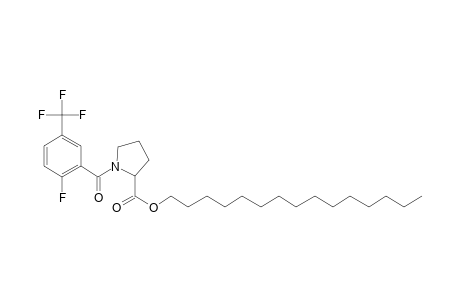 L-Proline, N-(2-fluoro-5-trifluoromethylbenzoyl)-, pentadecyl ester