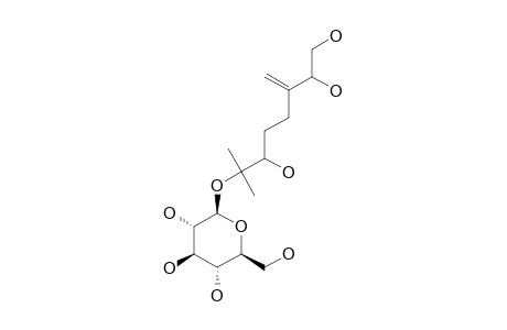 3,7-DIMETHYLOCT-3(10)-ENE-1,2,6,7-TETROL-7-O-BETA-D-GLUCOPYRANOSIDE