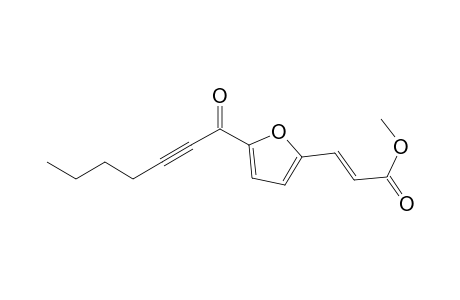 (E)-3-(5-hept-2-ynoyl-2-furyl)acrylic acid methyl ester