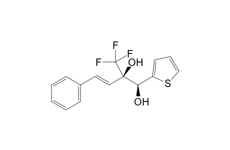 (1S,2R,E)-4-phenyl-1-(thiophen-2-yl)-2-(trifluoromethyl)but-3-ene-1,2-diol