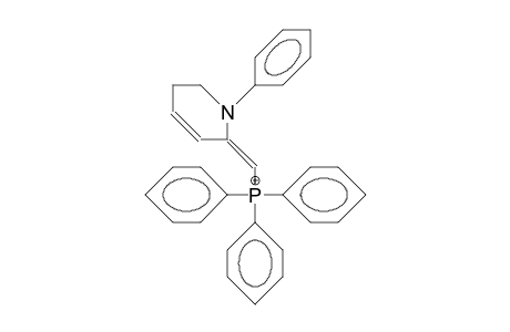 Triphenyl-(<1-phenyl-1,2,5,6-tetrahydro-pyridin-2-ylidene>-methyl)-phosphonium cation