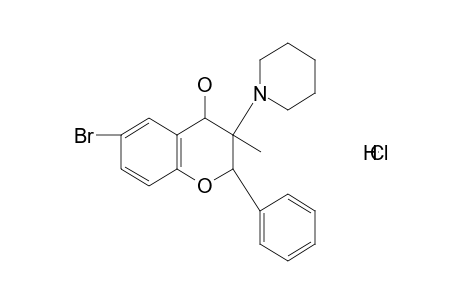 6-bromo-3-methyl-3-piperidinoflavanol, hydrochloride