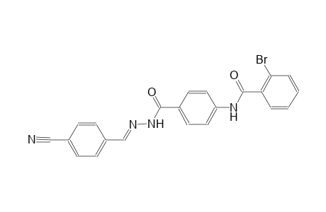 benzoic acid, 4-[(2-bromobenzoyl)amino]-, 2-[(E)-(4-cyanophenyl)methylidene]hydrazide