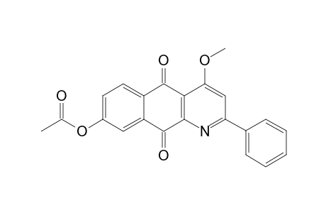8-ACETOXY-4-METHOXY-2-PHENYLBENZO-[G]-QUINOLINE-5,10-DIONE