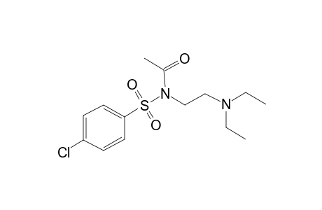 4-Chloro-N-[2-(diethylamino)ethyl]benzenesulfonamide, N-acetyl-