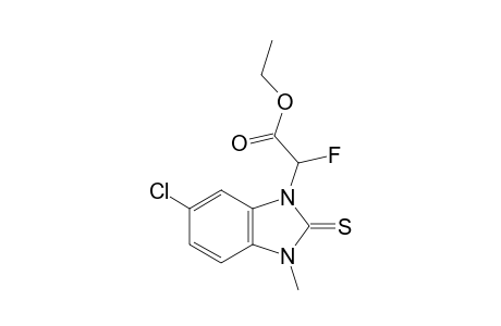 Ethyl 2-(6-chloro-3-methyl-2-thioxo-2,3-dihydro-1H-benzo[d]imidazol-1-yl)-2-fluoroacetate