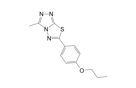 3-Methyl-6-(4-propoxyphenyl)-[1,2,4]triazolo[3,4-b][1,3,4]thiadiazole