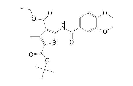 2-tert-butyl 4-ethyl 5-[(3,4-dimethoxybenzoyl)amino]-3-methyl-2,4-thiophenedicarboxylate