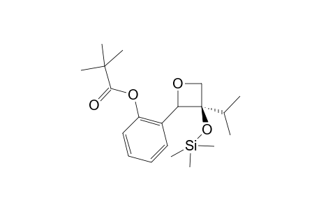 2-[2'-(2",2"-Dimethylpropanoyloxy)phenyl]-3-(1'-methylethyl)-3-[(trimethylsilyl)oxy]exetane