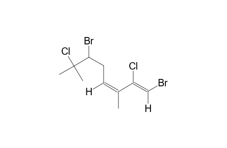 (1E,3Z)-1,6-DIBROMO-2,7-DICHLORO-3,7-DIMETHYLOCTA-1,3-DIENE