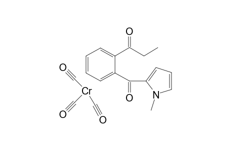 Tricarbonyl[.eta(6).-1-[2'-(N-methyl-2'-pyrrolyl)]-2-propanoylbenzene]chromium ( 0)