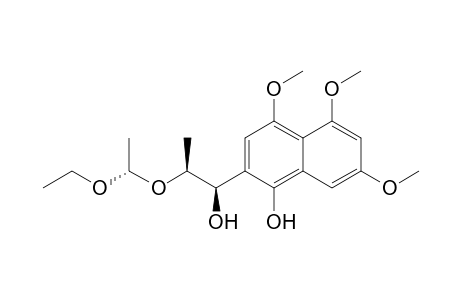 (1S,2S,1''R)- 2-(1''-Ethoxyethoxy)-1-(1'-hydroxy-4',5',7'-trimethoxynaphthalene-2'-yl)propan-1-ol