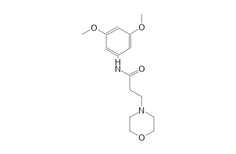 4-morpholinepropanamide, N-(3,5-dimethoxyphenyl)-