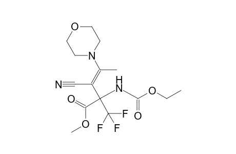 Methyl 3-Cyano-2-[(ethoxycarbonyl)amino]-4-(4-morpholinyl)-2-(trifluoromethyl)-3-pentenoate
