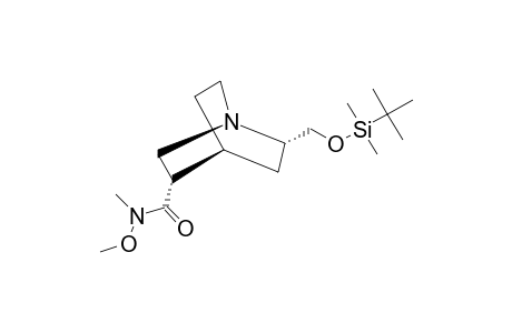 (1S,2S,4S,5R)-2-(TERT.-BUTYLDIMETHYLSILYLOXY)-1-AZABICYCLO-[2.2.2]-OCTANE-5-CARBOXYLIC-ACID-N-METHYLOXY-N-METHYLAMIDE