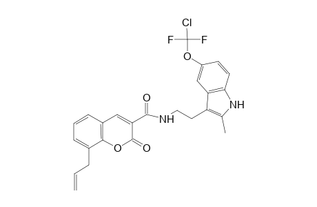 8-Allyl-N-[2-[5-[chloro(difluoro)methoxy]-2-methyl-1H-indol-3-yl]ethyl]-2-keto-chromene-3-carboxamide