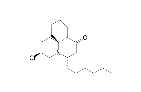 (3S,6S,12aR)-3-chloranyl-6-hexyl-2,3,4,6,7,8a,9,10,11,12-decahydro-1H-benzo[j]quinolizin-8-one