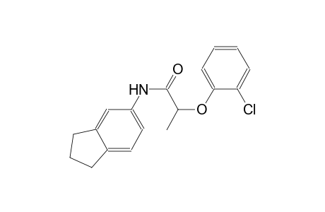 2-(2-chlorophenoxy)-N-(2,3-dihydro-1H-inden-5-yl)propanamide