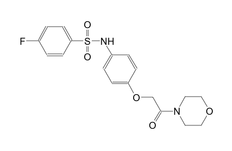4-Fluoro-N-[4-(2-morpholin-4-yl-2-oxo-ethoxy)-phenyl]-benzenesulfonamide