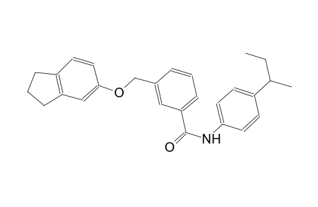 N-(4-sec-butylphenyl)-3-[(2,3-dihydro-1H-inden-5-yloxy)methyl]benzamide