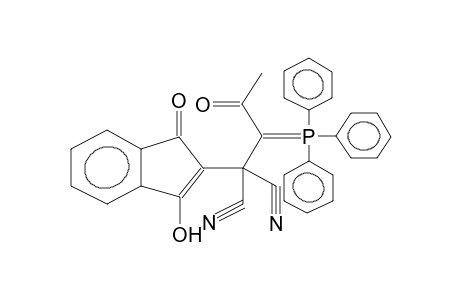 3-HYDROXY-1-OXO-ALPHA-[1-(TRIPHENYLPHOSPHORANYLIDENE)ACETONYL]INDENE-2-MALONONITRILE