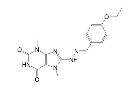 4-ethoxybenzaldehyde (3,7-dimethyl-2,6-dioxo-2,3,6,7-tetrahydro-1H-purin-8-yl)hydrazone
