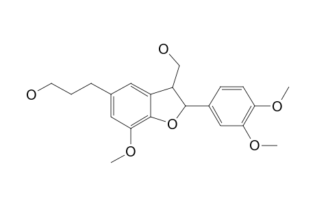 3',4-DIMETHYLDECRUSIN;2-(3',4'-DIMETHOXYPHENYL)-3-HYDROXYMETHYL-2,3-DIHYDRO-7-METHOXYBENZOFURAN-5H-PROPANOL